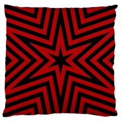 Star Red Kaleidoscope Pattern Large Cushion Case (two Sides)