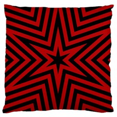 Star Red Kaleidoscope Pattern Large Flano Cushion Case (one Side) by Amaryn4rt