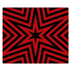 Star Red Kaleidoscope Pattern Double Sided Flano Blanket (small) 