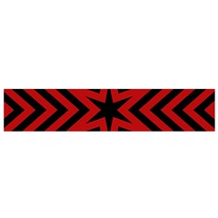 Star Red Kaleidoscope Pattern Flano Scarf (small)