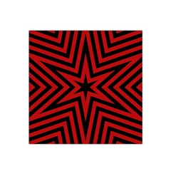 Star Red Kaleidoscope Pattern Satin Bandana Scarf