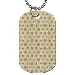 Star Basket Pattern Basket Pattern Dog Tag (one Side) by Amaryn4rt