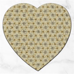 Star Basket Pattern Basket Pattern Jigsaw Puzzle (heart)