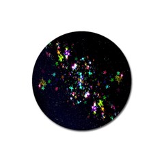 Star Structure Many Repetition Magnet 3  (round) by Amaryn4rt