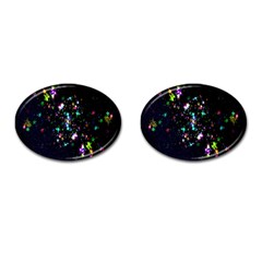 Star Structure Many Repetition Cufflinks (oval)