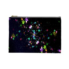 Star Structure Many Repetition Cosmetic Bag (large) 