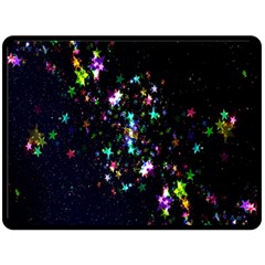 Star Structure Many Repetition Fleece Blanket (large) 