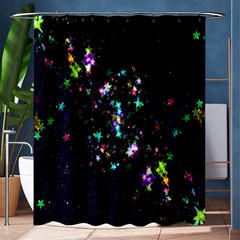 Star Structure Many Repetition Shower Curtain 60  X 72  (medium)  by Amaryn4rt