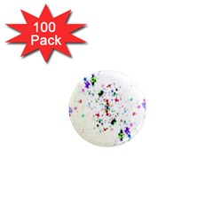 Star Structure Many Repetition 1  Mini Magnets (100 Pack) 