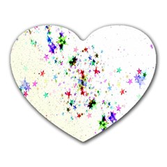 Star Structure Many Repetition Heart Mousepads