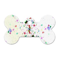 Star Structure Many Repetition Dog Tag Bone (one Side) by Amaryn4rt