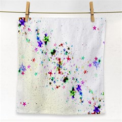 Star Structure Many Repetition Face Towel by Amaryn4rt