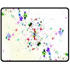 Star Structure Many Repetition Double Sided Fleece Blanket (medium) 