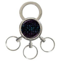 Stars Pattern Seamless Design 3-ring Key Chains