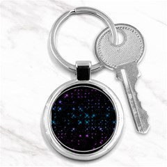 Stars Pattern Seamless Design Key Chains (round)  by Amaryn4rt