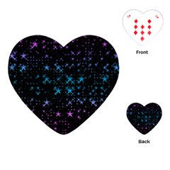 Stars Pattern Seamless Design Playing Cards (heart) 