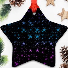 Stars Pattern Seamless Design Star Ornament (two Sides) by Amaryn4rt