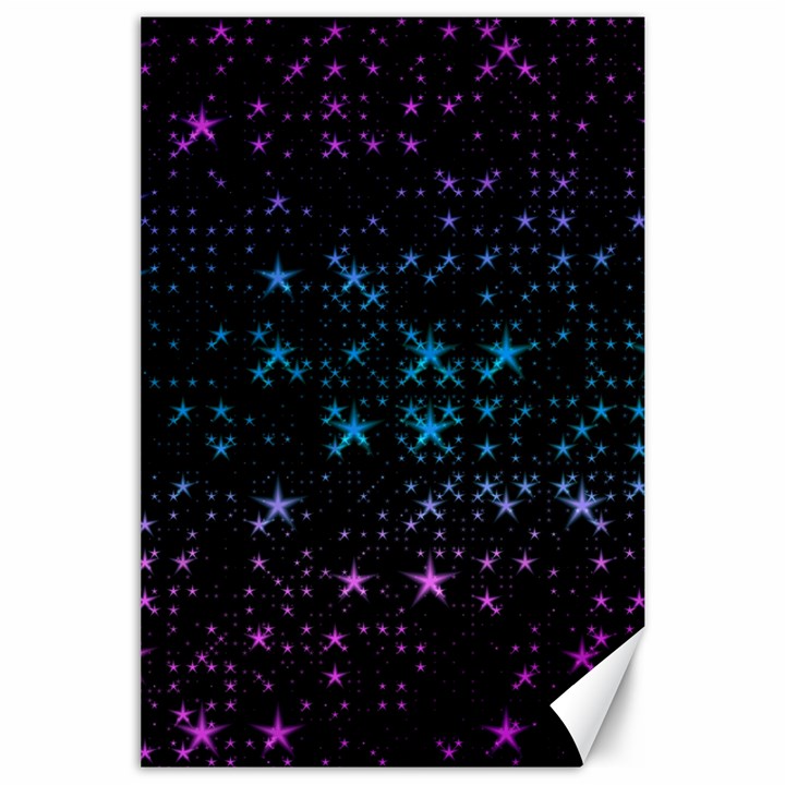 Stars Pattern Seamless Design Canvas 24  x 36 