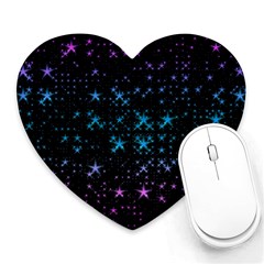 Stars Pattern Seamless Design Heart Mousepads