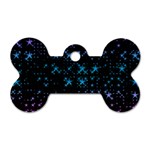 Stars Pattern Seamless Design Dog Tag Bone (One Side) Front