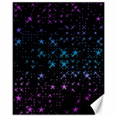 Stars Pattern Seamless Design Canvas 11  X 14   by Amaryn4rt