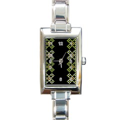 Vintage Pattern Background  Vector Seamless Rectangle Italian Charm Watch