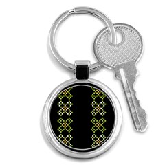 Vintage Pattern Background  Vector Seamless Key Chains (round) 