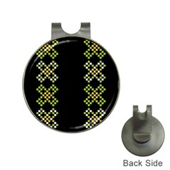 Vintage Pattern Background  Vector Seamless Hat Clips With Golf Markers