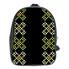 Vintage Pattern Background  Vector Seamless School Bags(large) 