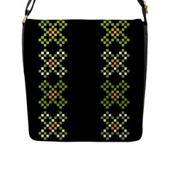 Vintage Pattern Background  Vector Seamless Flap Messenger Bag (l) 