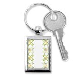 Vintage Pattern Background  Vector Seamless Key Chains (Rectangle)  Front