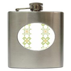 Vintage Pattern Background  Vector Seamless Hip Flask (6 Oz) by Amaryn4rt