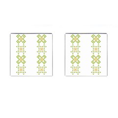 Vintage Pattern Background  Vector Seamless Cufflinks (square) by Amaryn4rt