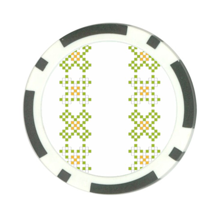 Vintage Pattern Background  Vector Seamless Poker Chip Card Guard