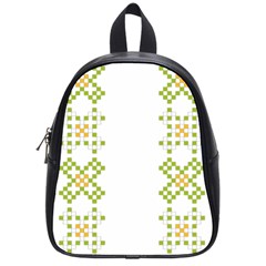 Vintage Pattern Background  Vector Seamless School Bags (small) 