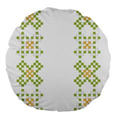 Vintage Pattern Background  Vector Seamless Large 18  Premium Round Cushions