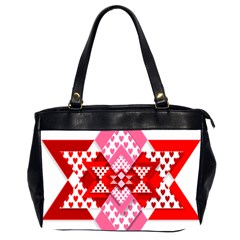 Valentine Heart Love Pattern Office Handbags (2 Sides) 