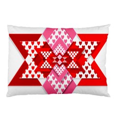 Valentine Heart Love Pattern Pillow Case (two Sides)