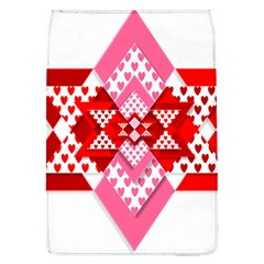 Valentine Heart Love Pattern Flap Covers (l) 