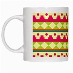 Tribal Pattern Background White Mugs Left