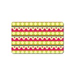 Tribal Pattern Background Magnet (Name Card) Front