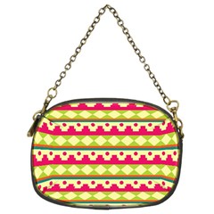 Tribal Pattern Background Chain Purses (two Sides) 