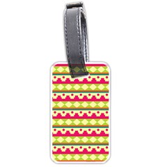 Tribal Pattern Background Luggage Tags (one Side) 