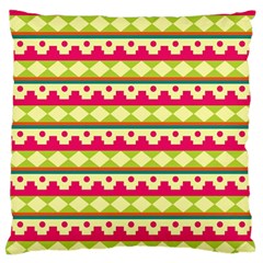 Tribal Pattern Background Large Flano Cushion Case (one Side)