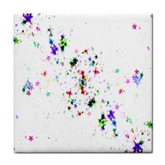 Star Structure Many Repetition Tile Coasters by Amaryn4rt