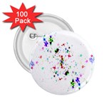 Star Structure Many Repetition 2.25  Buttons (100 pack)  Front