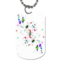 Star Structure Many Repetition Dog Tag (one Side)