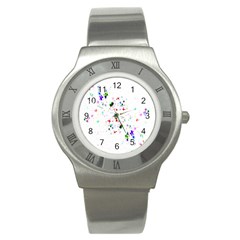 Star Structure Many Repetition Stainless Steel Watch by Amaryn4rt