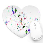 Star Structure Many Repetition Heart Mousepads Front