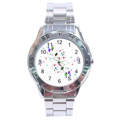 Star Structure Many Repetition Stainless Steel Analogue Watch by Amaryn4rt